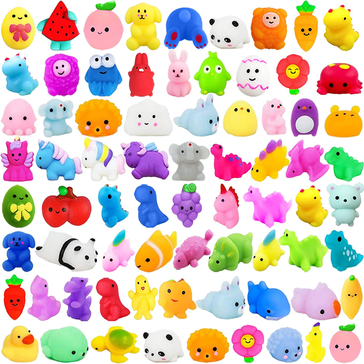 SUNPROUND Mochi squishy dinosaurs assortment for classroom prizes and play