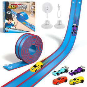 Sunrad 15ft flexible race track setup for versatile play spaces.