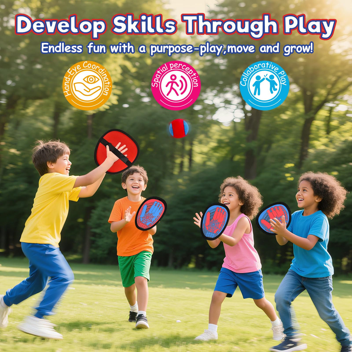Sunrad adjustable wrist straps fit most ages for comfy play.