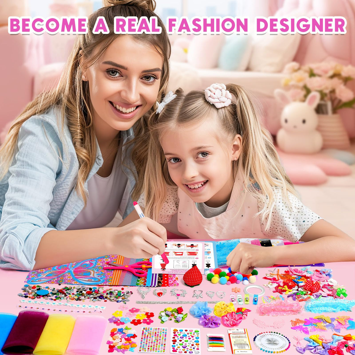 Sunrad groove-design mannequins enable no-sew outfit creation for beginners.