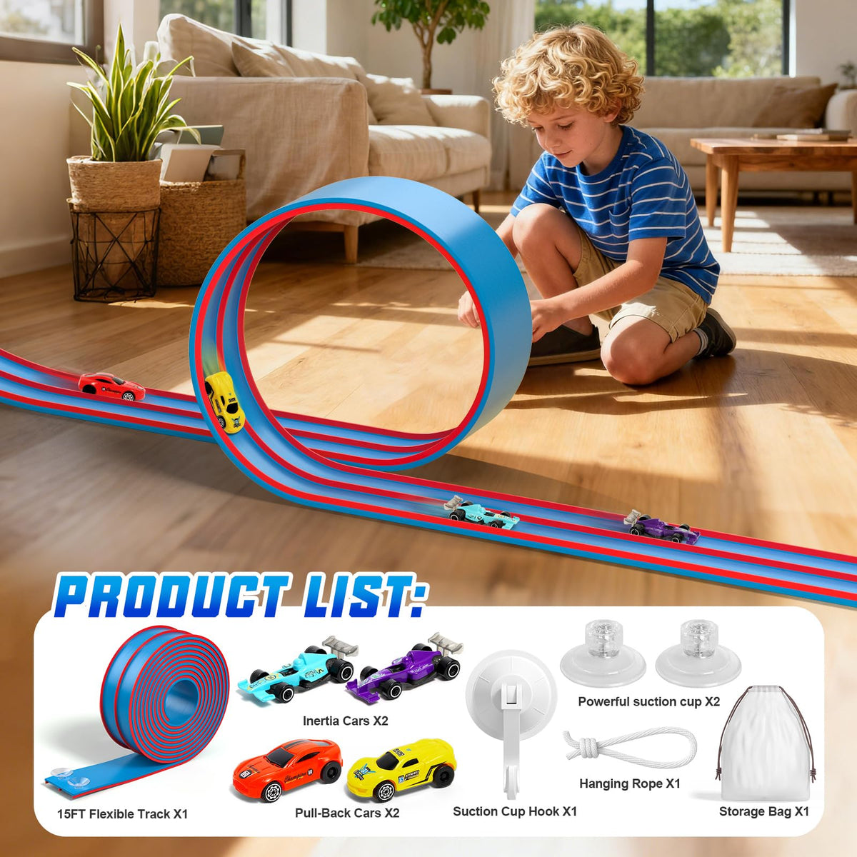 Sunrad kids enjoying a safe family race indoors or outside.