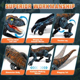 Sunrad Mini RC dinosaur auto-demo sequence for independent play