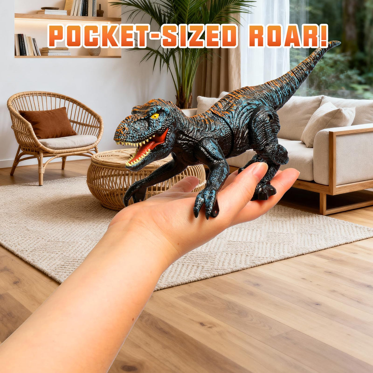 Sunrad mini RC dinosaur rechargeable battery for extended fun