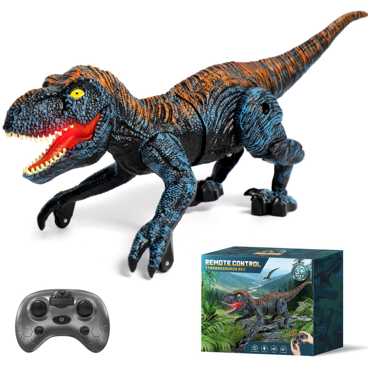 Sunrad Mini RC dinosaur walking action for immersive play