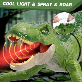 Sunrad-rc-dino-spray-lights features mouth spray and lights for dramatic play.