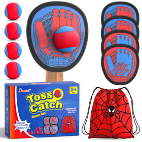 Sunrad toss and catch set with four balls for active outdoor play.
