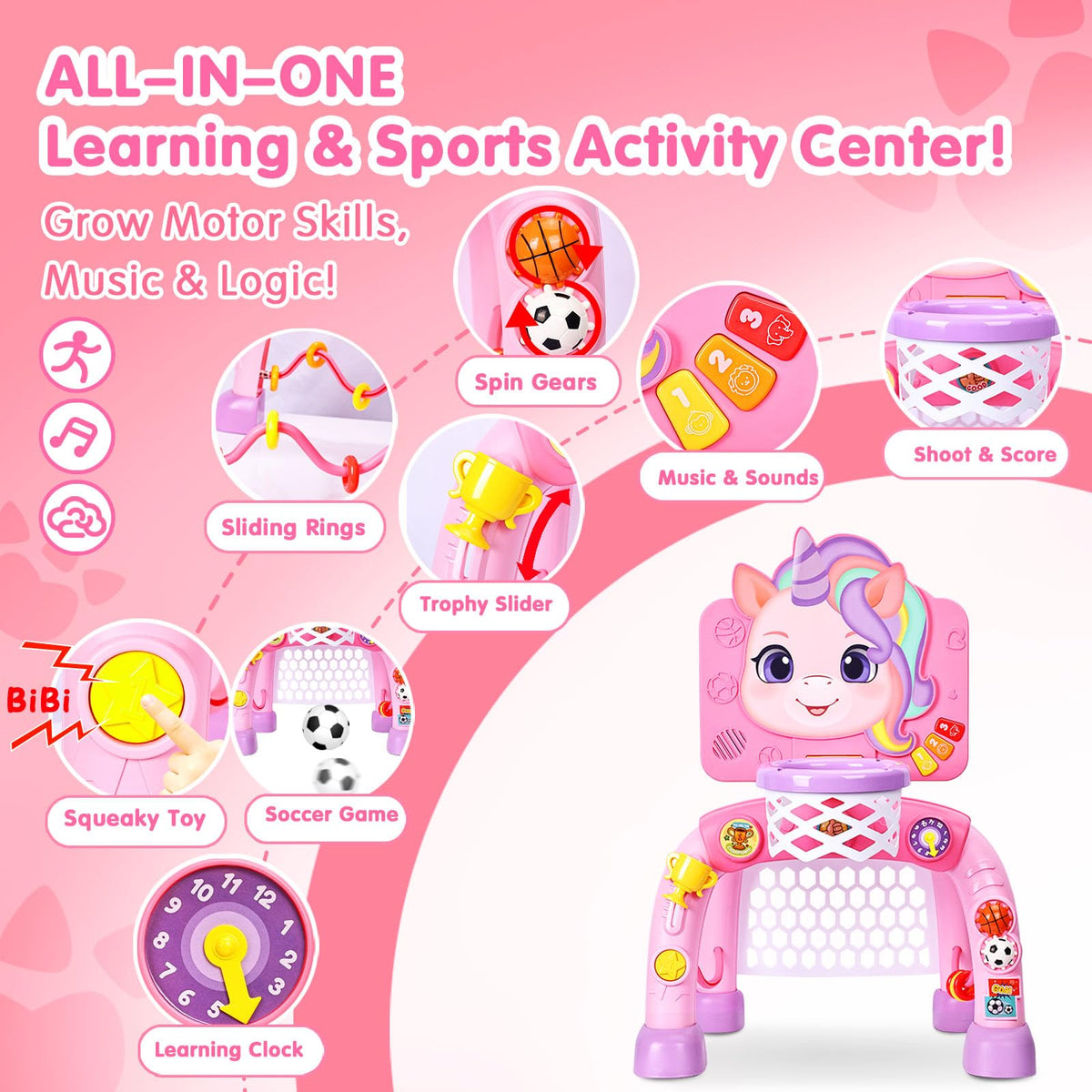 SunRiMax indoor-outdoor activity center offers versatile play anywhere.
