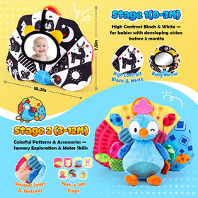 SunRiMax peacock eye-level mirror encourages head lifting and gaze coordination.