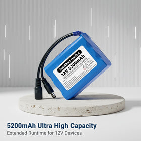 Sunshan Horiza 12V battery pack with charger and ports for CCTV and LEDs