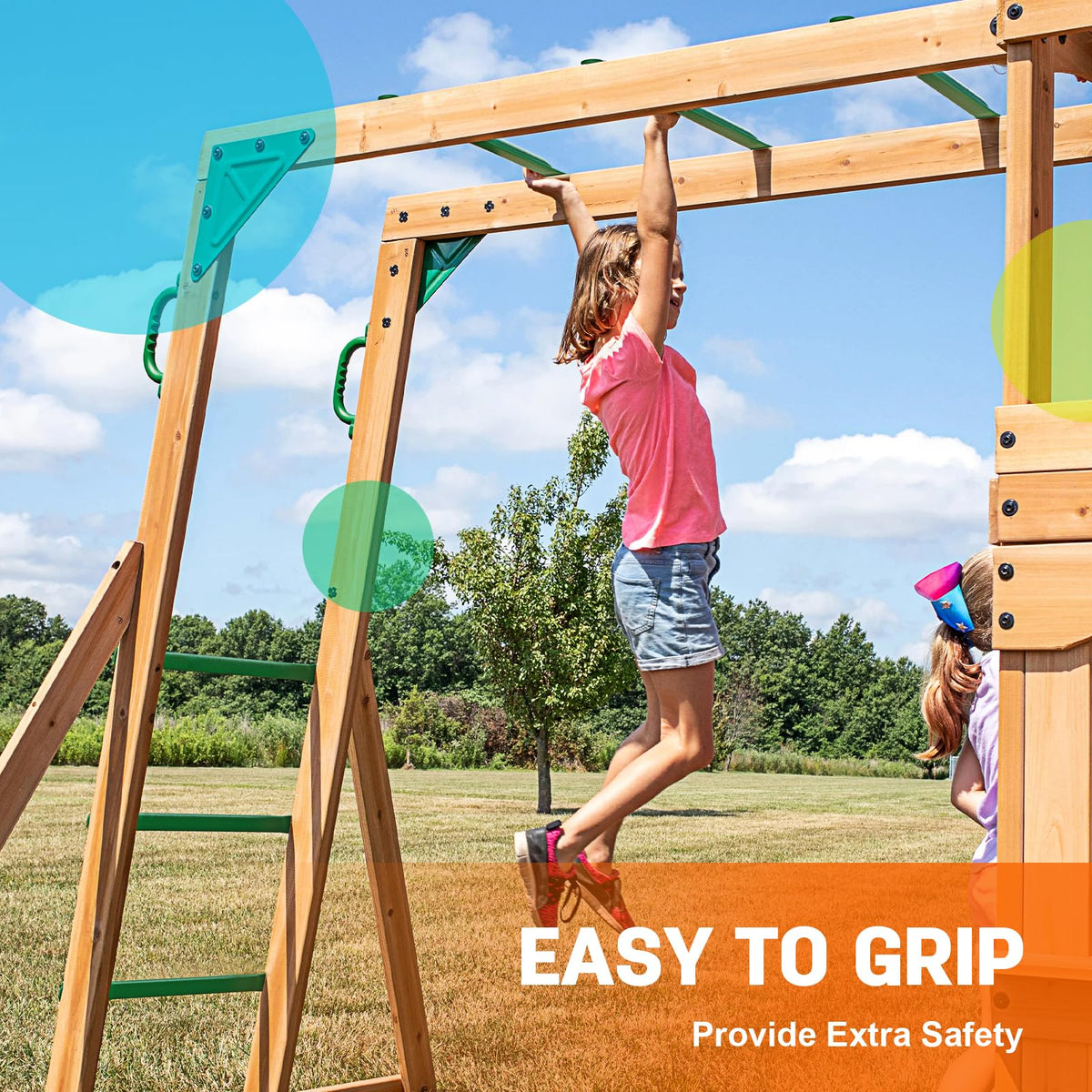 SUNSHINE FARMRE easy-installation kit speeds up playground setup.
