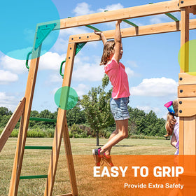 SUNSHINE FARMRE easy-installation kit speeds up playground setup.