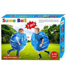 Sunshine-Mall Sumo Ball 2-pack blue front view for safe outdoor play.