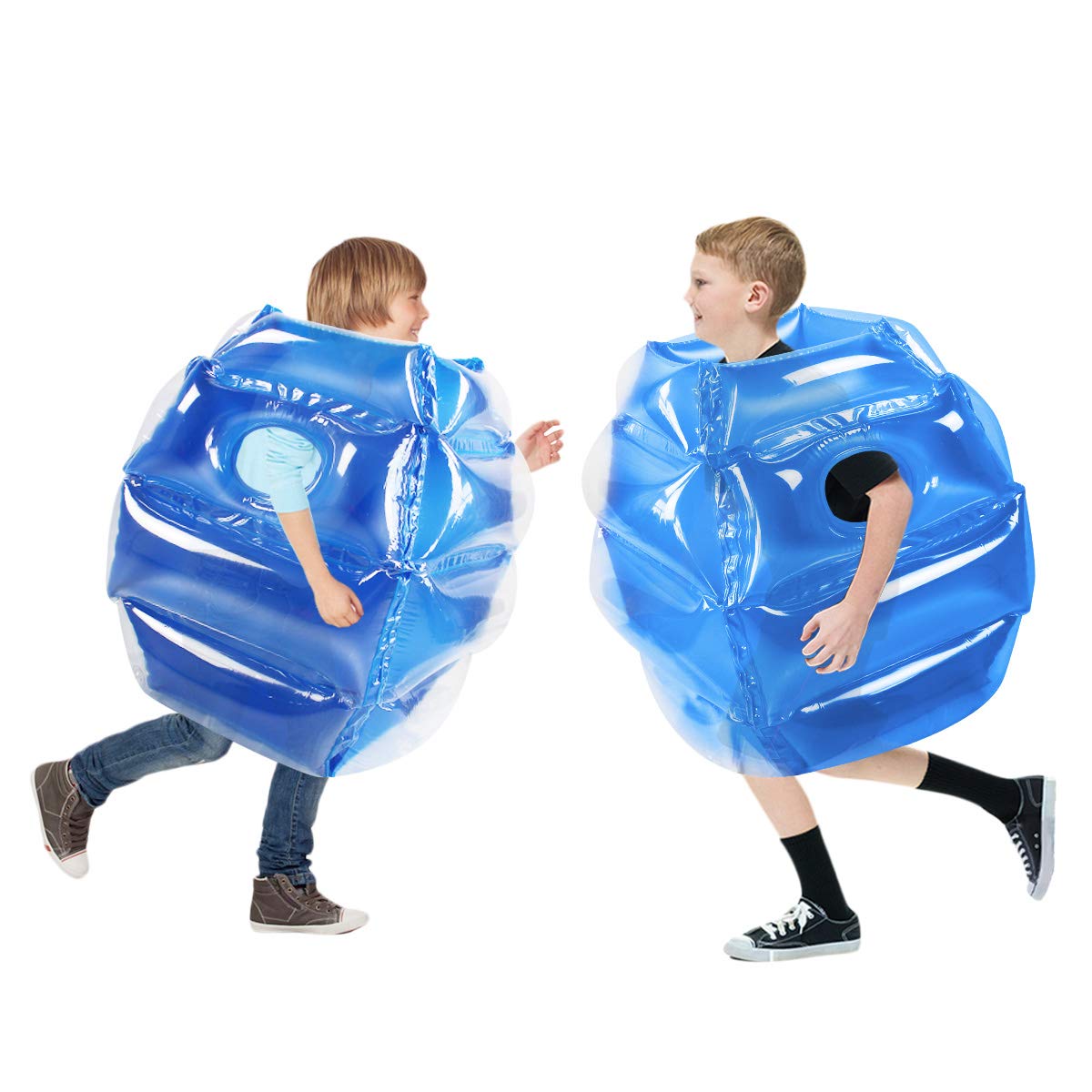 Sunshine-Mall wearable sumo ball blue side view for active backyard fun.