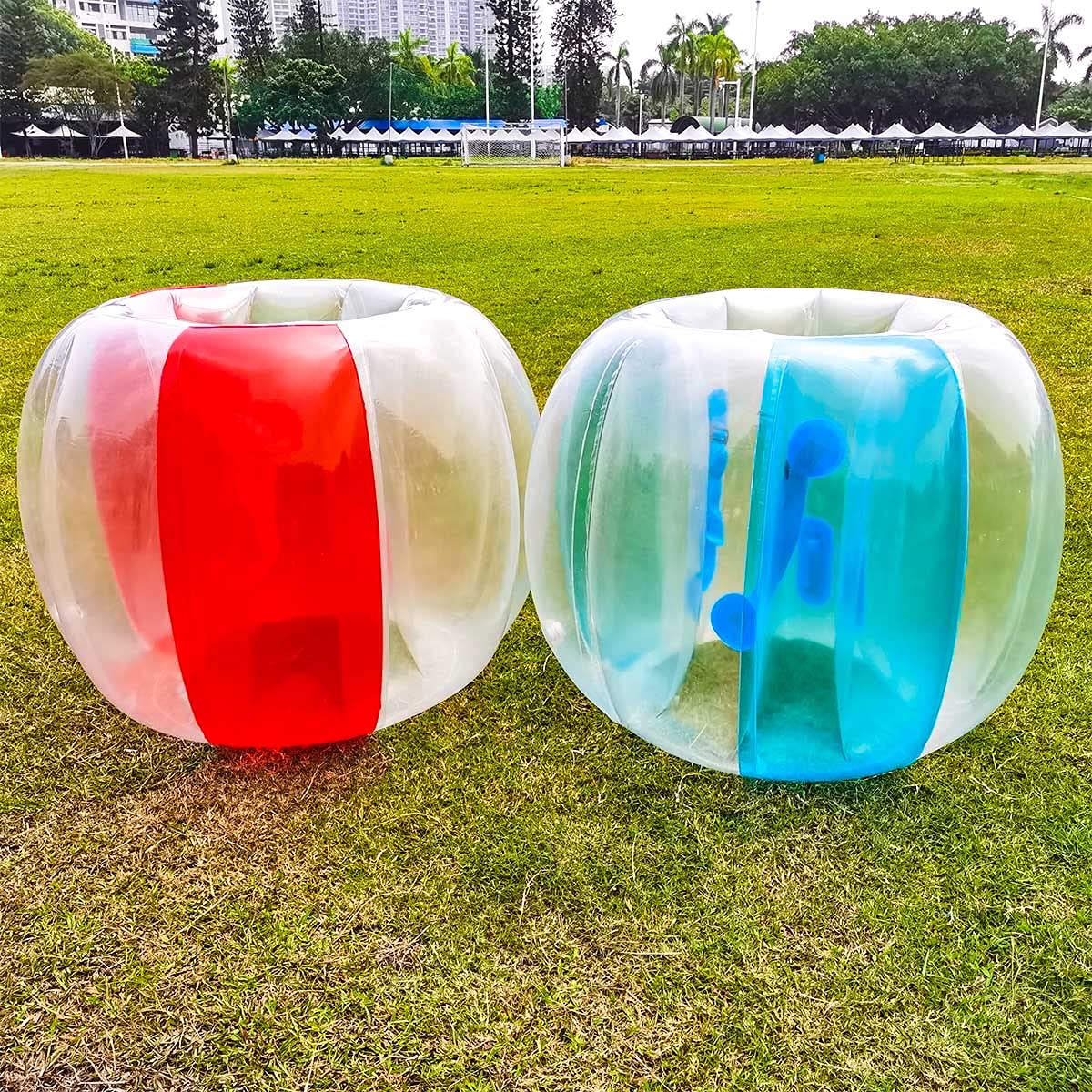 SUNSHINEMALL red and blue dual bumper balls ready for games