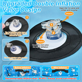 Sunwinx dual-layer inflation valves enable quick setup and pack-away.