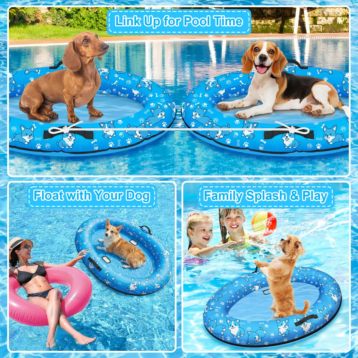 Sunwinx blue float folds neatly into the included storage bag.