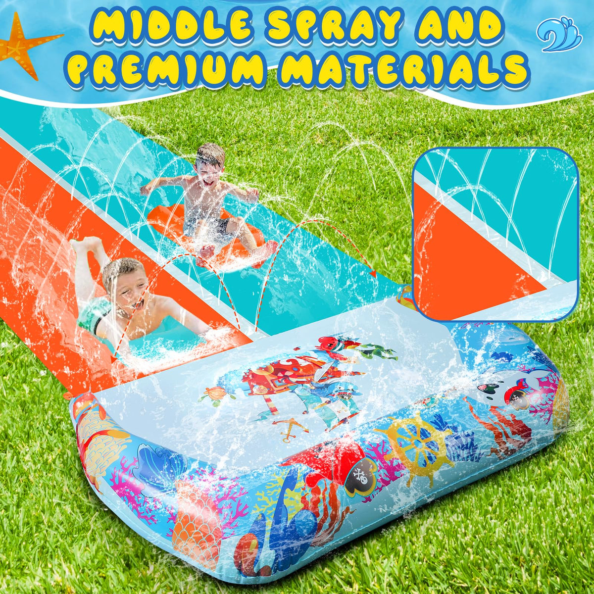 Suonncudst crash pad end enhances safety and soft landings after slides