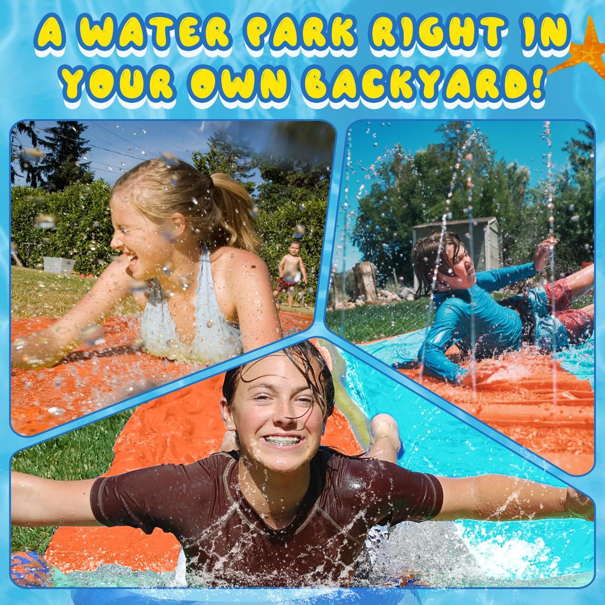 Suonncudst heavy-duty-xl-water-slide-pvc construction ensures durable backyard use