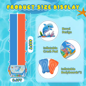 Suonncudst water slide spray column provides even water distribution