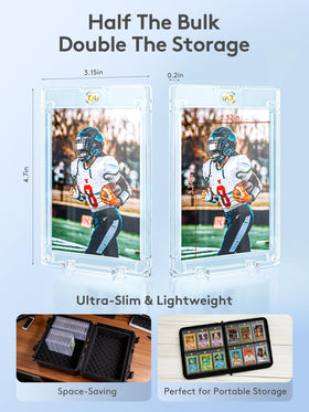 SUPCLUB crystal-clear acrylic protection highlights durable card display
