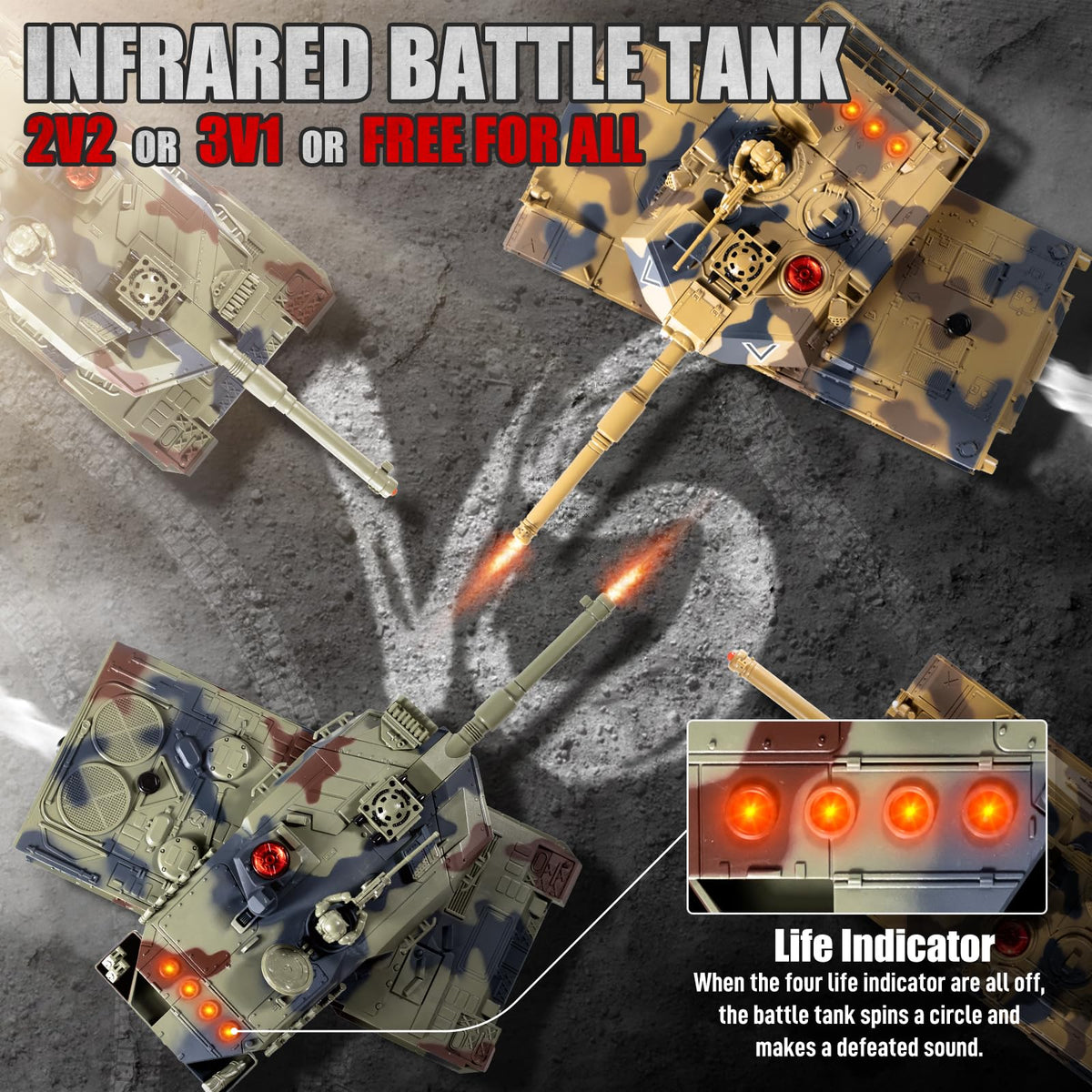 Supdex 1/24 RC Battle Tank Leopard II with precise finish for collectors and kids