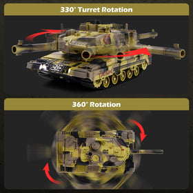 Supdex 1/24 RC Tank includes rechargeable batteries for extended play sessions
