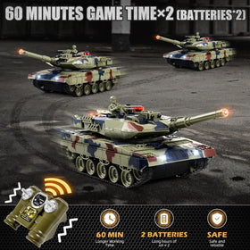 Supdex 1/24 RC Tank LED lights enable dramatic night-time play