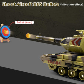 Supdex 1/24 RC Tank turret rotation demonstrates 360-degree aiming for dynamic battles