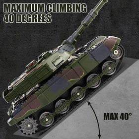 Supdex 1/28 RC Battle Tank side view for dramatic skirmishes