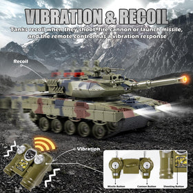 Supdex tank emits smoke and authentic sounds for dramatic battle ambience