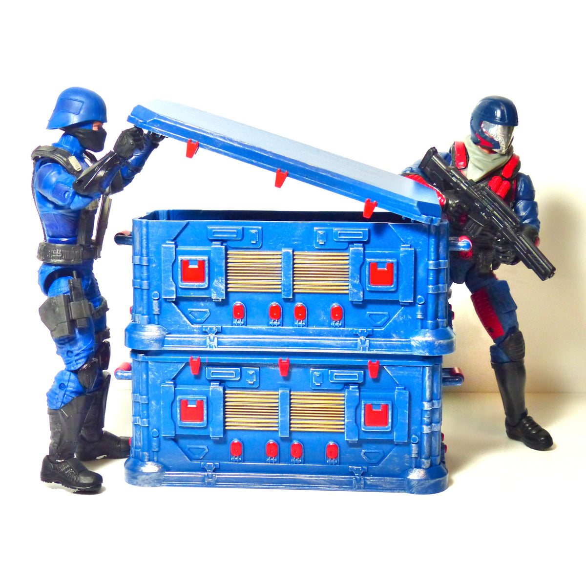 Super Action Stuff gold baseball bat for scale-accurate melee scenes.