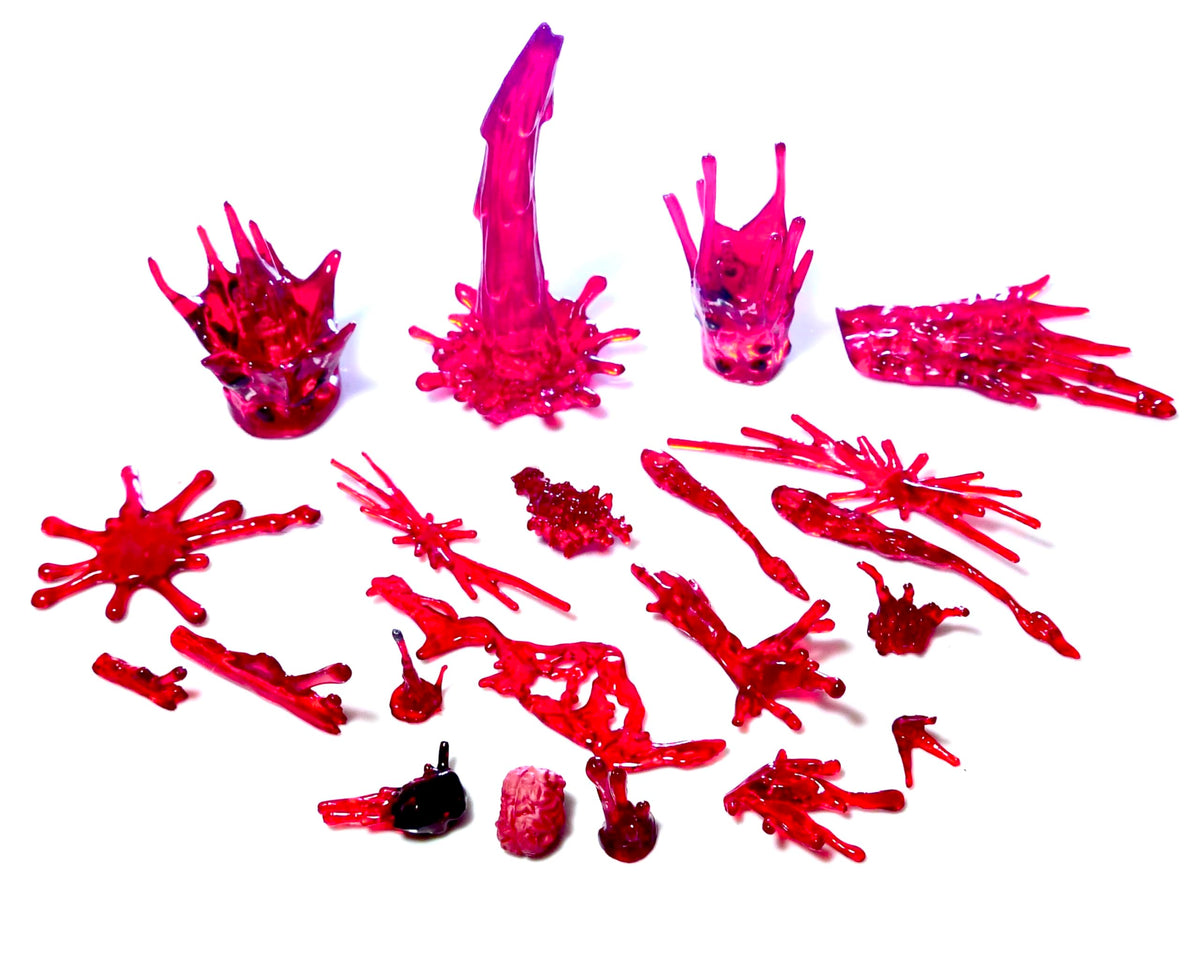 Super Action Stuff Bloody Crate brain blood effect for intense scenes.