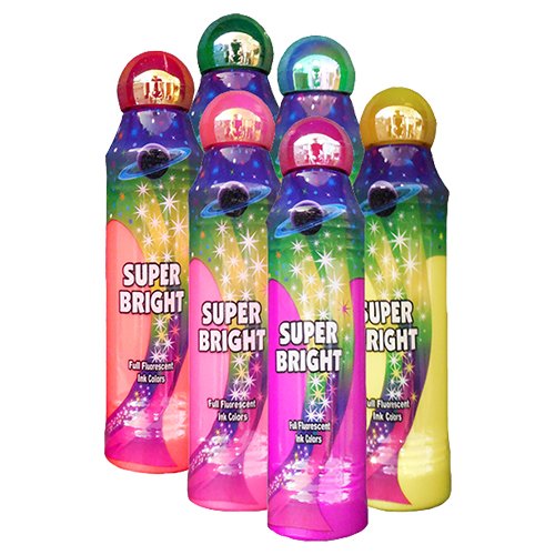 Super Bright six-pack bingo dauber front view highlights full sleeve design for comfortable use.