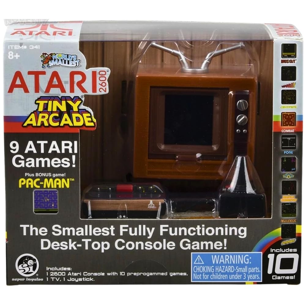 Super Impulse Tiny Arcade Atari 2600 screen delivers retro color display