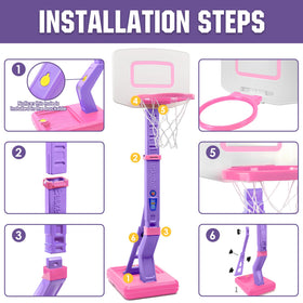 SUPER JOY pink ABS plastic construction resists daily use and travel.