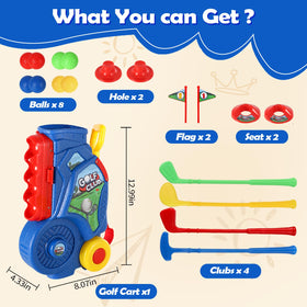 SUPER JOY Toddler Golf Set ideal gift for ages 3-5 children.