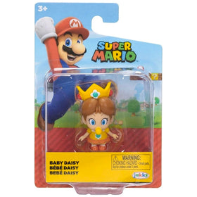 Super Mario Baby Daisy mini figure shows authentic details for display or play.