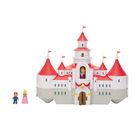 Super Mario Bros Mushroom Kingdom Castle exterior for immersive play