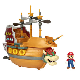 Super Mario Deluxe Bowser's Airship front view with authentic design for immersive play.