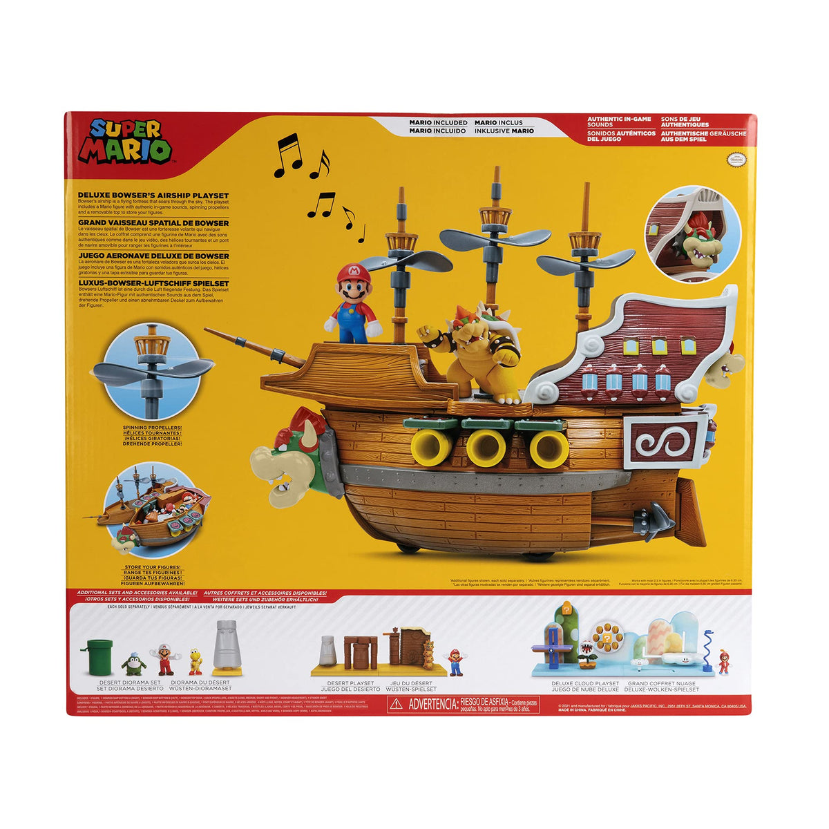 Roll the airship to activate the spinning propellers.