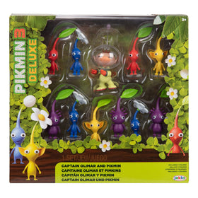 Colorful Pikmin mix enhances imaginative play and display.