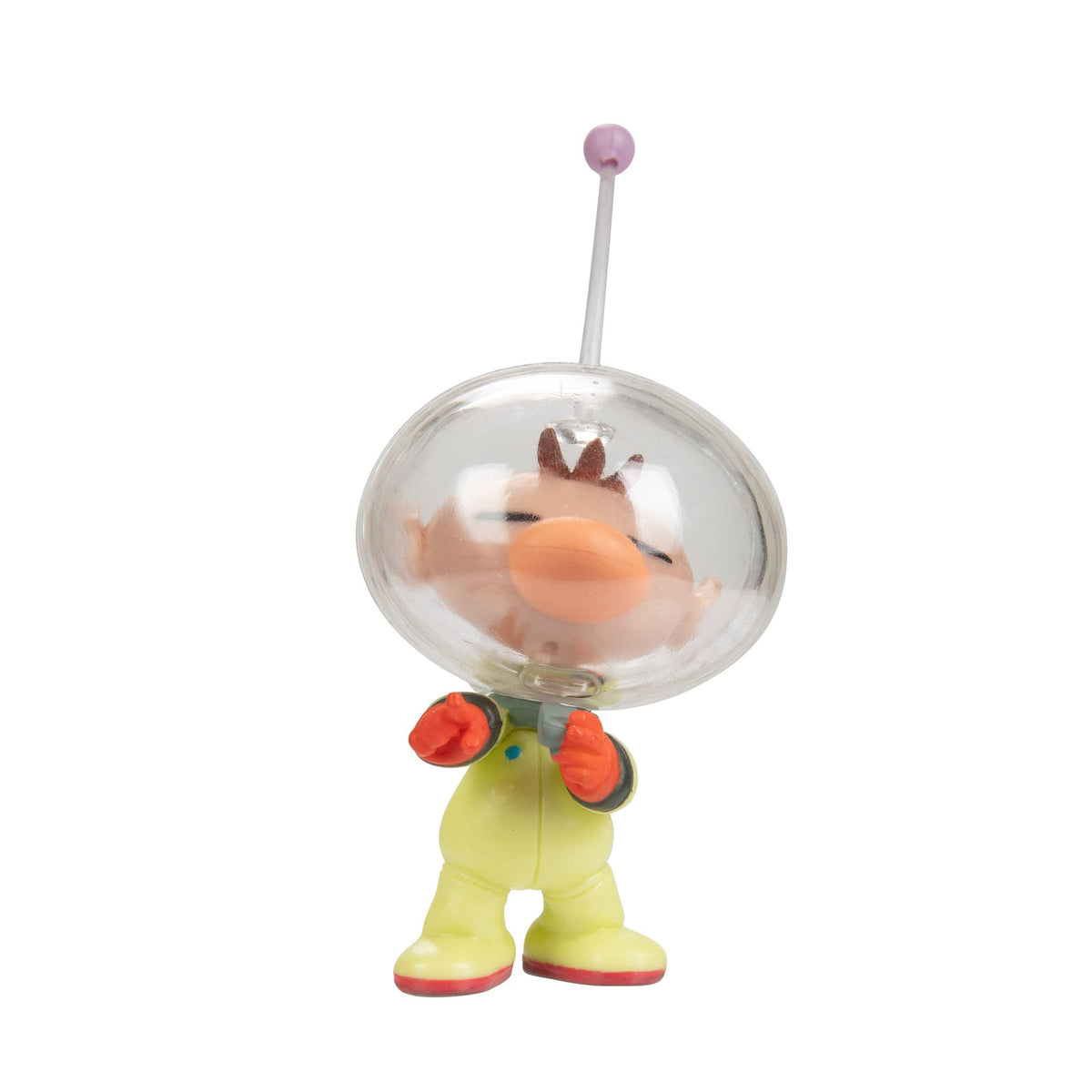 Super Mario Pikmin yellow figure adds bright color to play.
