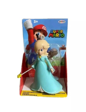 Super Mario Rosalina 2.5-inch figure close-up highlighting star wand and costume.