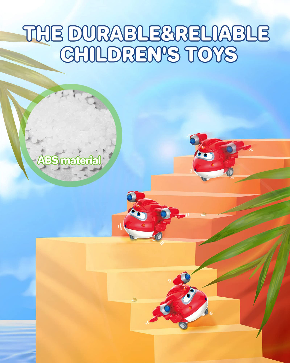Super Wings Astra figure supports imaginative missions from the TV show in real life.