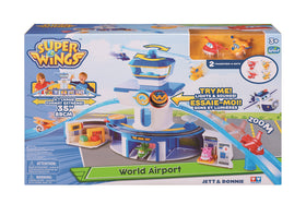 Super Wings boarding area invites shared imaginative play.