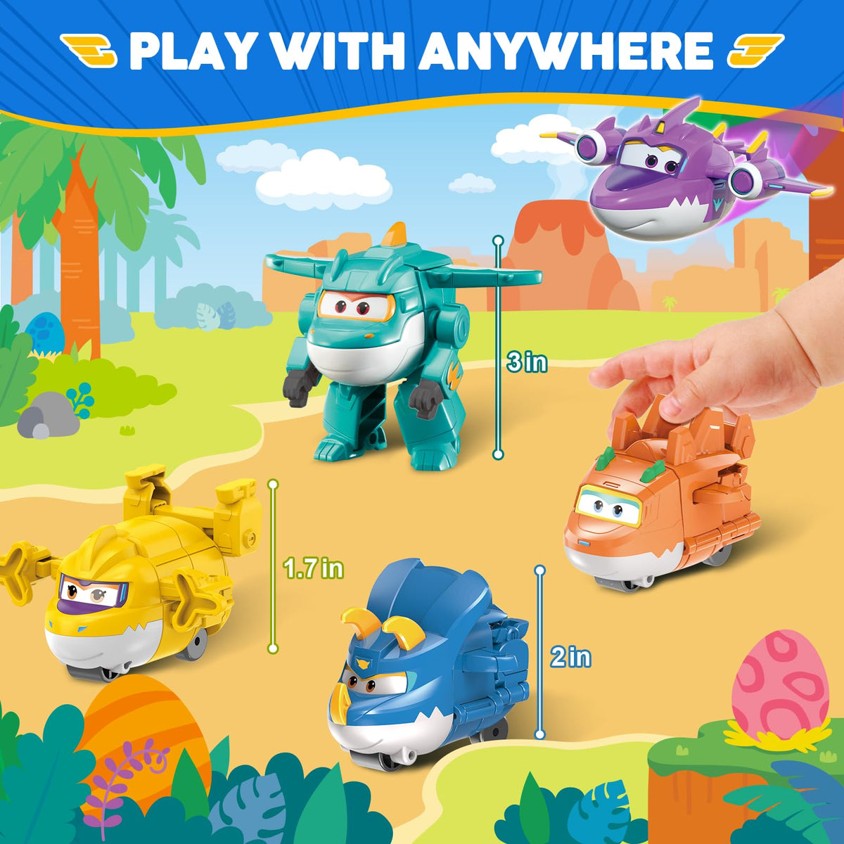 Super Wings Brachy 2-inch figure enables imaginative airport adventures