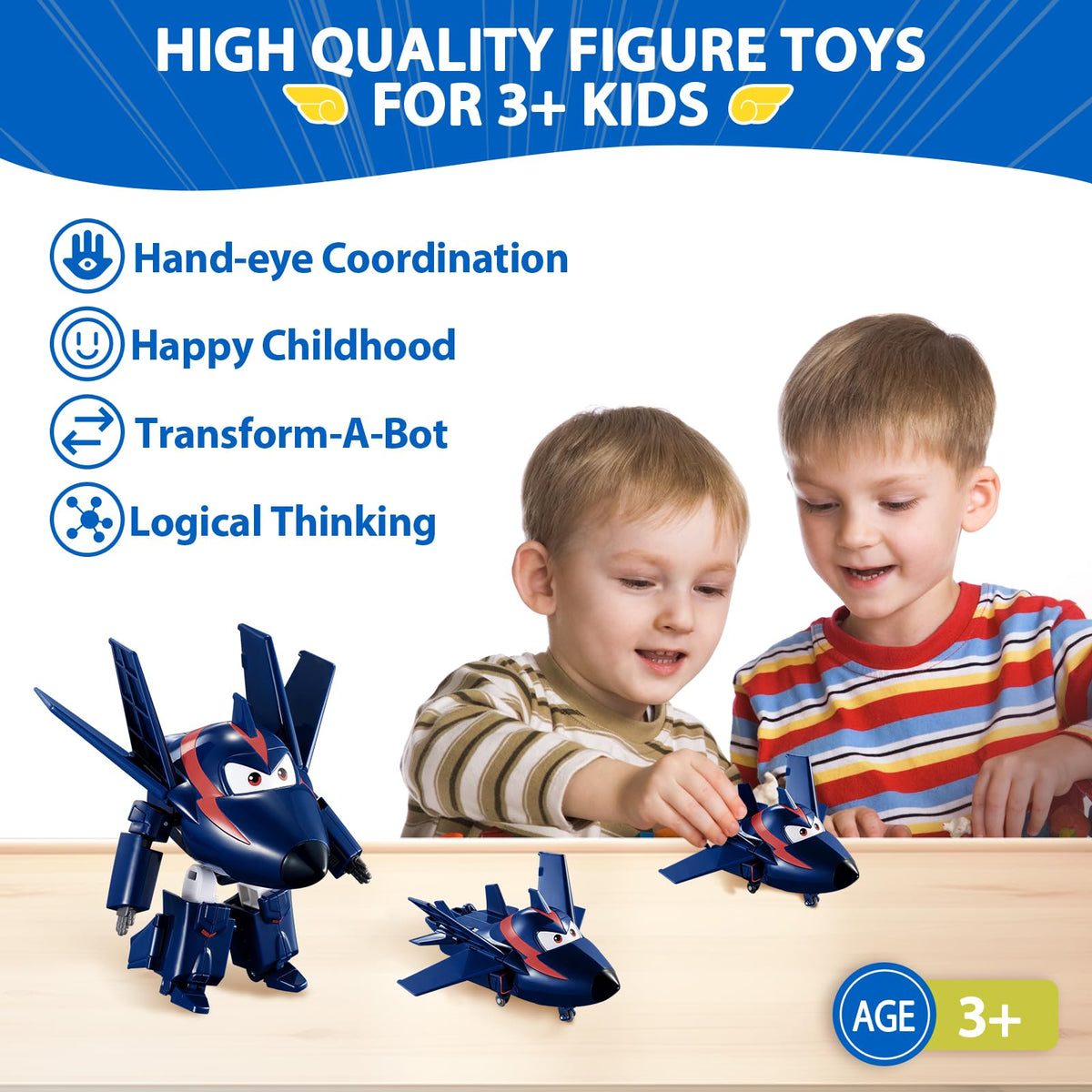Durable, snap-together parts keep up with active kids and repeated transforms.