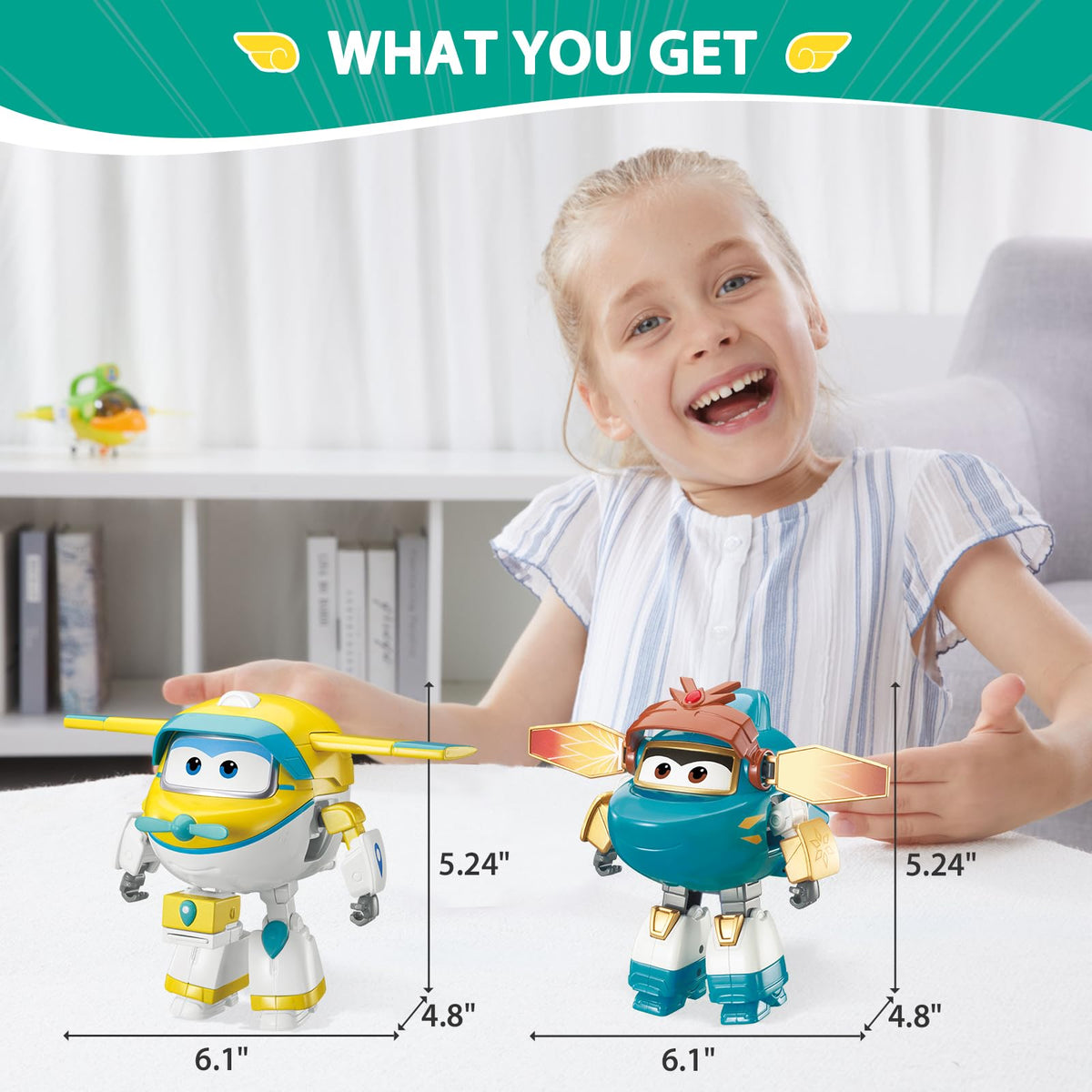 Super Wings imaginative play set encourages storytelling with characters.