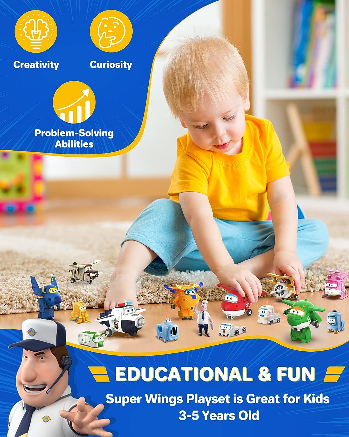 Super Wings Jett transforms from airplane to bot, inspiring hands-on play.