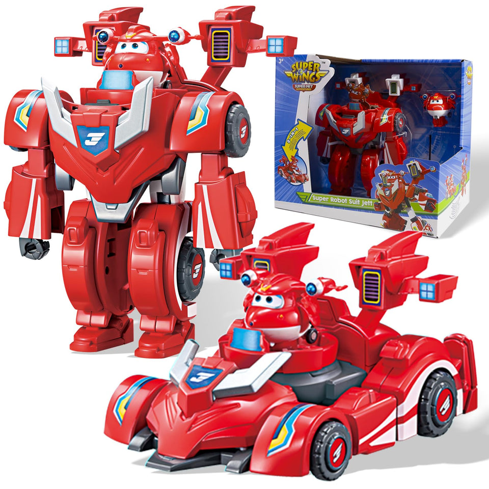Super Wings Jett transforming suit and robot for imaginative play